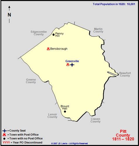 Pitt County, NC - 1811 to 1820