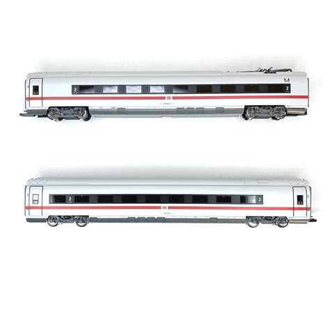 2 voitures intermédiaires ICE 3 classe 407 Set 2 DB HO ROCO 72098