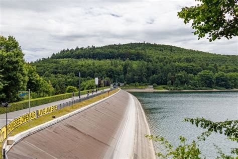 Staudamm Hennesee Hennetalsperre Hennesee Meschede Im