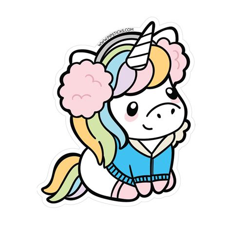 Kawaii Unicorn Sticker