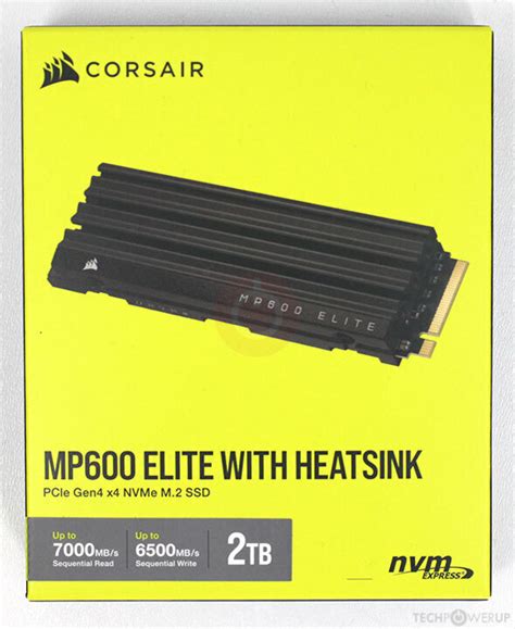 Corsair Mp Elite W Heatsink Tb Specs Techpowerup Ssd Database