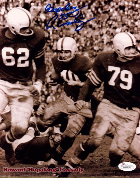 Hopalong Cassady Autographed Ohio State Buckeyes 8×10 Photo Jsa