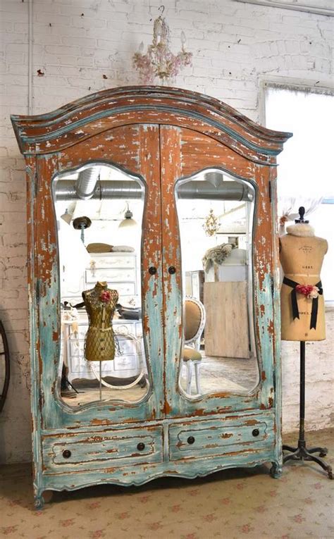 Wardrobe Armoire 25 Shabby Chic Ideas For A Romantic Bedroom