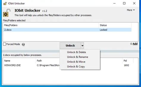 Unlock Files And Folders Effortlessly With IObit Unlocker Gear Up Windows