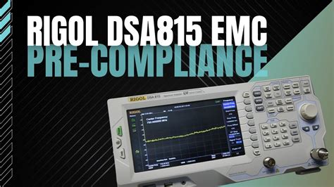 Rigol Dsa Emc Pre Compliance Line Conducted Setup For En