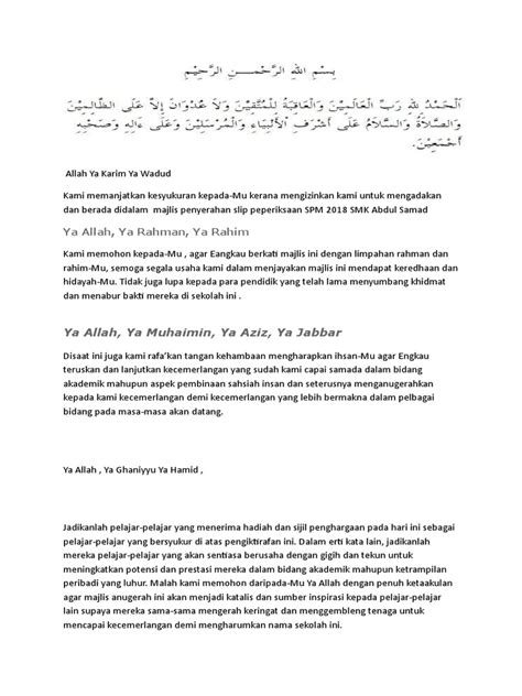 Doa Peperiksaan Spm Pdf