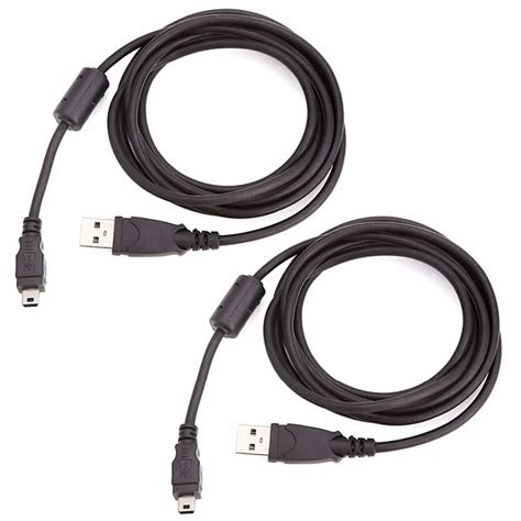 2pcs Lot Black Usb Charger Cable For Sony Playstation 3 Controller Charging Cable Cord For Ps3