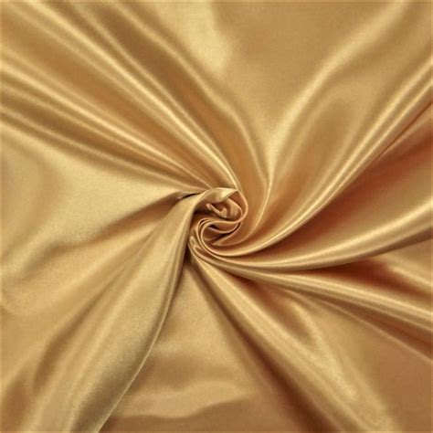 Tissu Doublure Satin Deluxe Or Par Cm