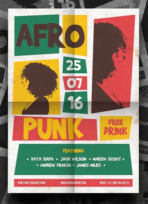 The Poster For Afro Punk Festival