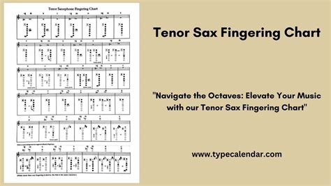 Free Printable Tenor Sax Fingering Chart Pdf For Beginners