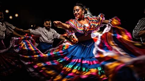 Premium Photo | Skillful movements of dancers performing traditional Mexican folk dances