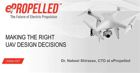 Making the Right UAV Design Decisions | Webinar