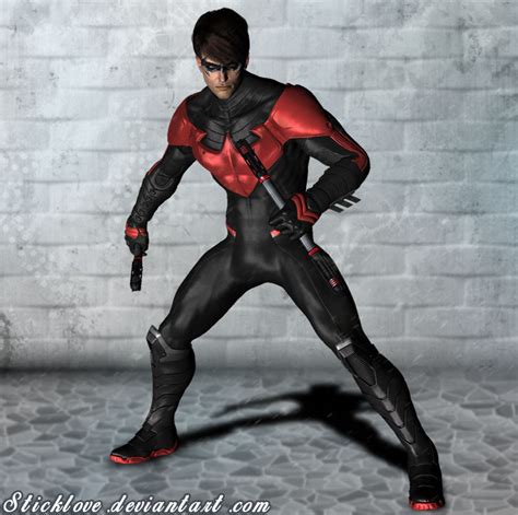 Batman Arkham Knight Nightwing New 52 By Sticklove On Deviantart