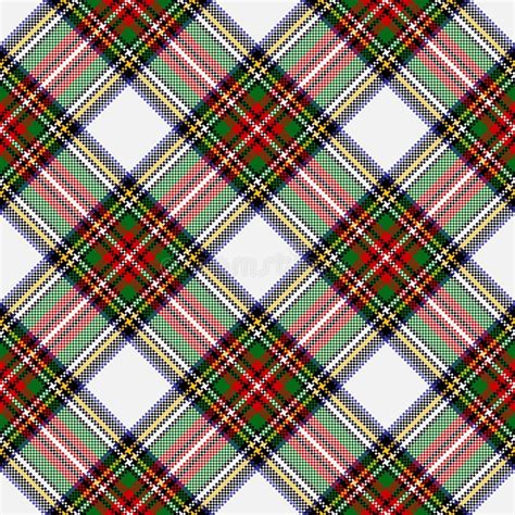 Multicolored Christmas Tartan Plaid Pattern In Red Green Blue Yellow