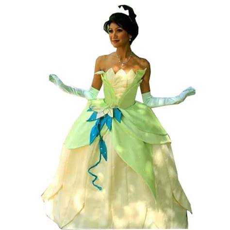 2018 Fancy Dress Adult Women The Princess and the Frog Tiana Cosplay ...