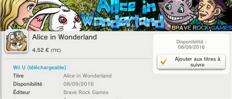 Alice In Wonderland Date Images Et Trailer Nintendo Wii U