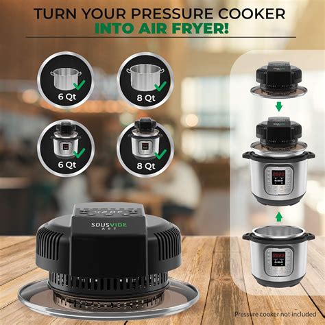 Buy 7 In 1 Air Fryer Lid For Instant Pot Pressure Cooker Attachment Best 1000w Instant Pot Air