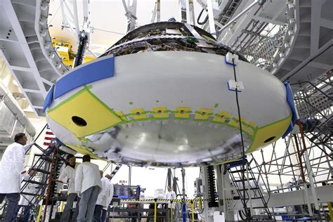 Nasas Orion Spacecraft Gets Heat Shield For Daring Test Flight To The