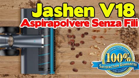 JASHEN V18 Aspirapolvere Senza Fili Scopa Elettrica 350W YouTube