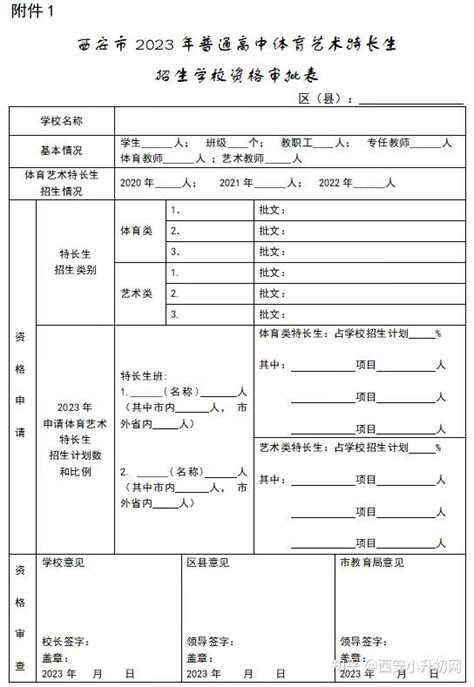 2023西安中考体育艺术特长生招生方案公布！ 知乎