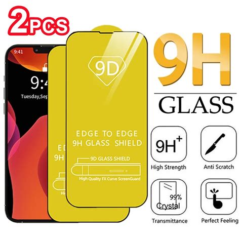 Protectores De Pantalla 9D Para IPhone Pel Cula De Vidrio Templado Para