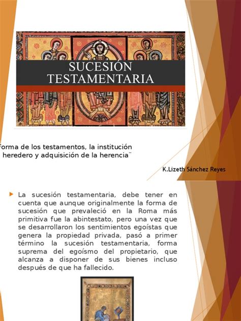 Sucesiones Testamentarias Derecho Romano Will And Testament Inheritance