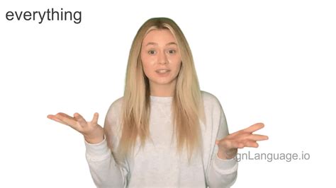 Everything In ASL Example 1 American Sign Language