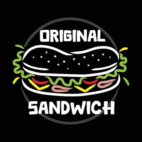 Premium Vector The Sandwich Simple Logo Vector Design