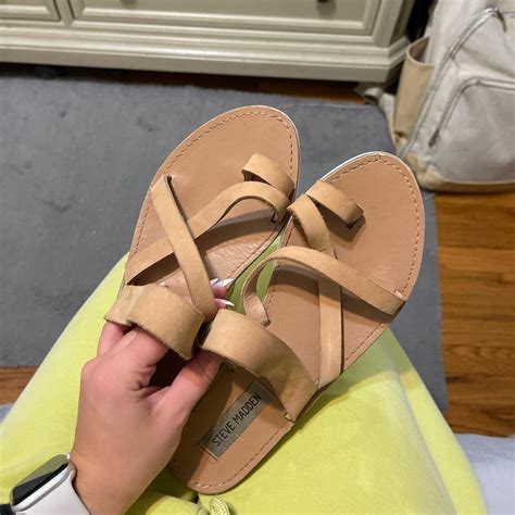 Steve Madden Platform Nude Sandal Price Negotiable Depop