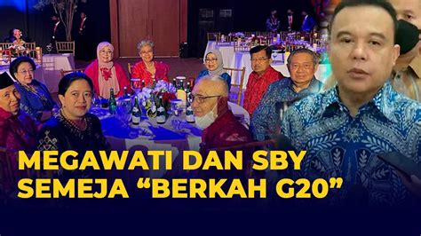 SBY Dan Megawati Duduk Satu Meja Di Gala Dinner G20 Ini Respons