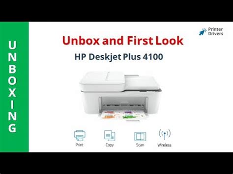 Set Up The HP DeskJet Plus 4100 Printer Unbox HP Deskjet Plus 4100