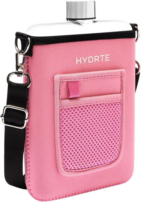 Amazon Hydrte Travel Water Bottle Flat Water Bottle With Strap