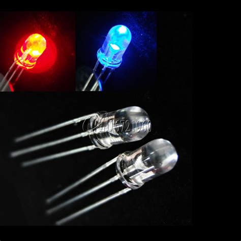 5mm Dual Bi Color Red Green 3 Pin Diffused Common Cathode Anode LED