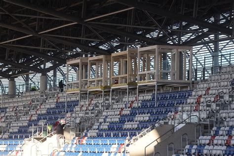 Budowa czwartej trybuny stadionu Górnika Zabrze Zdjęcia z pierwszego