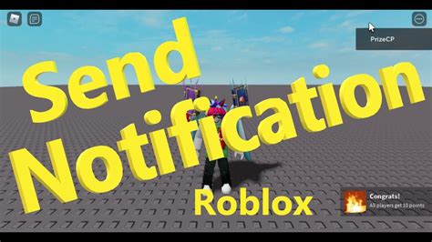 Send Notification Messages Roblox Studio Tutorial For New Beginners