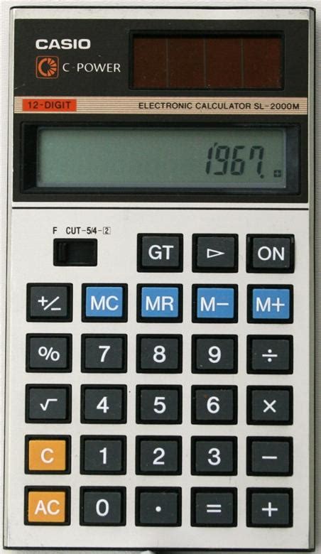 Casio Sl 2000m Calculatrice Lcd Casio Sl2000m Casioledudu