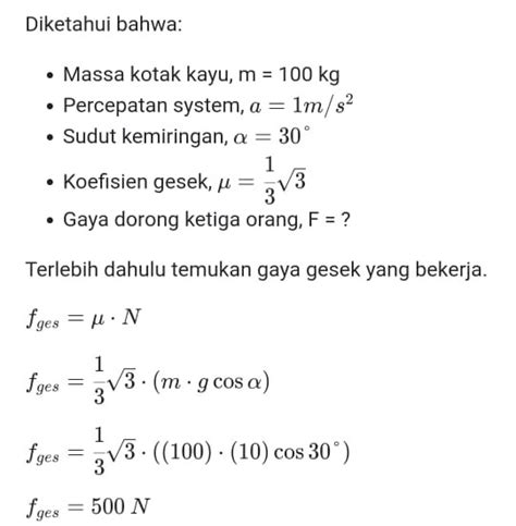 Materi Hukum Newton 1 2 Dan 3 Lengkap Dengan Contoh Soal