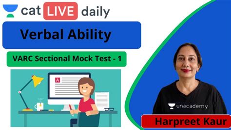 CAT Verbal Ability VARC Sectional Mock Test L1 Unacademy CAT