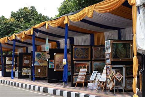 Pameran Kaligrafi Nasional Di Festival Al Azhom Jadi Syiar Islam Lewat Seni