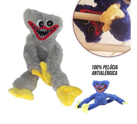 Huggy Wuggy Boneco Azul Pelucia Playtime Pop Time No Brasil MercadoLivre