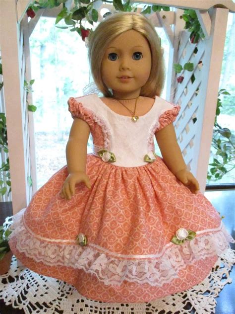 Southern Belle Pink Doll Dress To Fit Your 18 American Girl Doll For