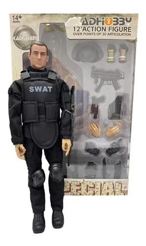 Boneco Soldado Militar Swat For A Especial Policia Americana