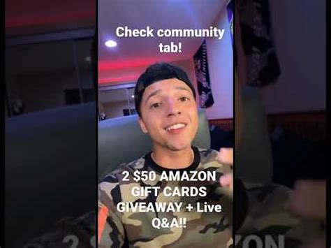 Live Q A Amazon Gift Cards Giveaway Check Community Tab For