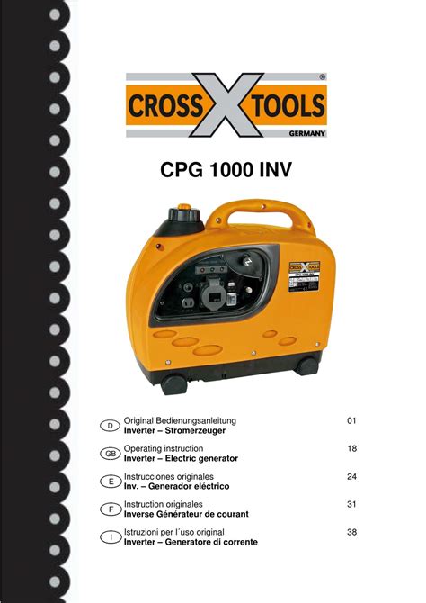 T I P CROSSTOOLS CPG 1000 INV OPERATING INSTRUCTIONS MANUAL Pdf