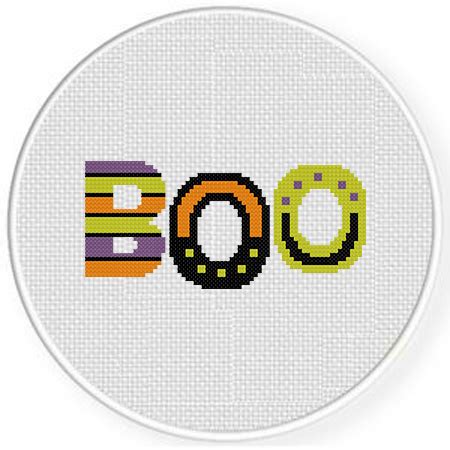 Boo Cross Stitch Pattern Daily Cross Stitch