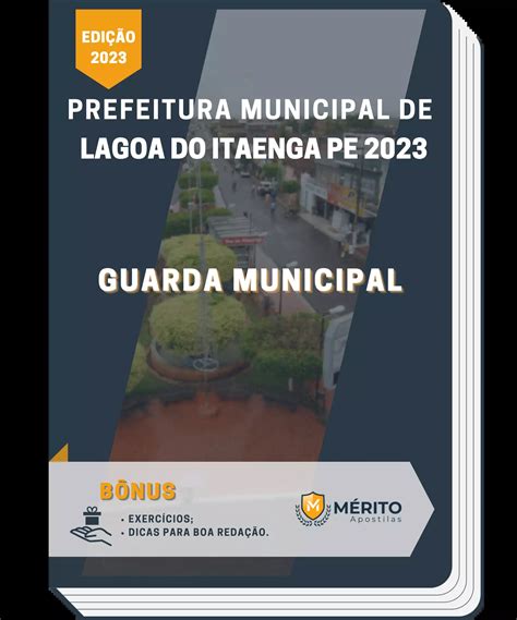 Apostila Guarda Municipal Prefeitura De Lagoa Do Itaenga PE 2023