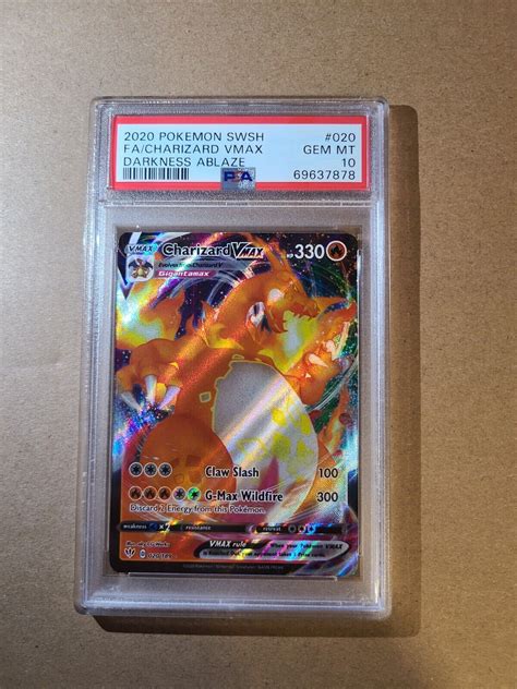 Mavin Charizard Vmax Full Art Holo Psa 10 Gem Mint 20189 2020