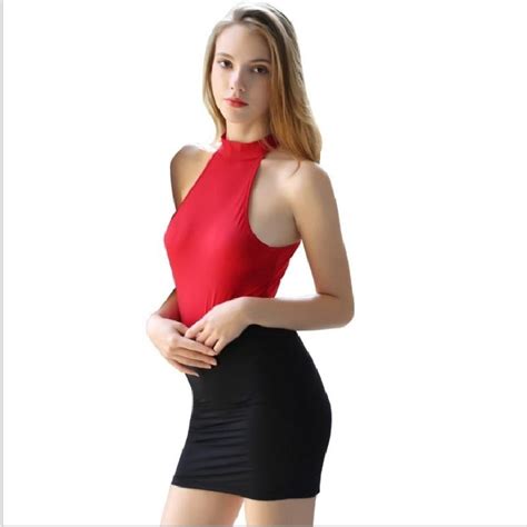 Kjøp Elastic Sexy Women Mini Skirts High Waist Package Hip Skirt