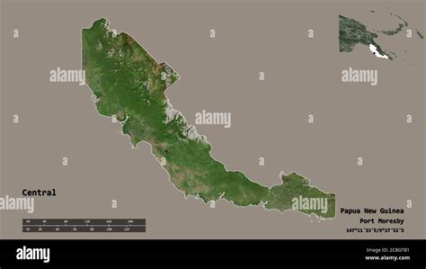 Forma De Central Provincia De Pap A Nueva Guinea Con Su Capital