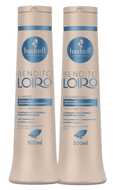 Haskell Bendito Loiro Antidanos Kit Sh Ml Cond Ml